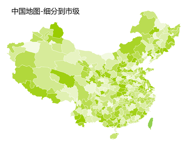 可编辑中国及各省市地图ppt图表-扑奔网,Office
